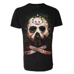 Jason Voorhees Friday the 13th Men’s T-Shirt Classic Horror Movie Size Med NWT